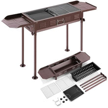 HBJWOV Wing Foldable Frying And Grilling Dual-purpose Barbecue Stove Outdoor Barbecue Rack
