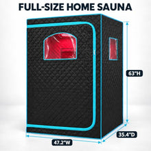AURGOD 2 Person Portable Infrared Sauna for Home with Red Light, 1500W 120V
