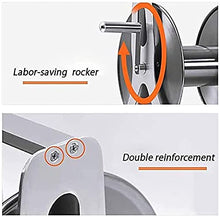 Stainless Steel Hose Reels,Wall Mounted Water Pipe Storage Rack Set,High Pressure Spray Gun,for Garden Yard, 40m