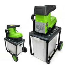 2800W Electric Wood Chipper Shredder with 60L Collection Bin