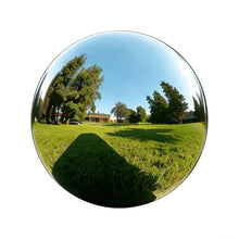 YDJIANCAI 1Pcs Stainless Steel Gazing Balls Hollow Mirror Globe Floating Reflective Ball Polished Shiny Sphere for Outdoor Lawn Pond Yard Ornament(Silver)(Size:29.52in/75cm)