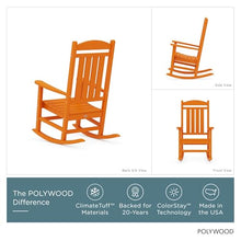 POLYWOOD Presidential Rocking Chair in Tangerine