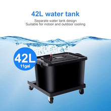GFJYKDL Portable Misting Fan - 26In Outdoor Cooling Fan with 3 Speeds, Ideal for Restaurants, Garages, Gyms, Workshops - Liftable & Versatile Cooling Solution,65cm/26in