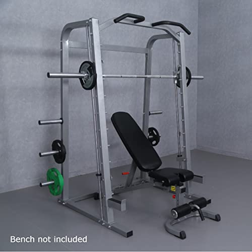 G FASHION STYLE Smith Machine with Linear Bearings and 7° Angle Barbell Silver Gray
