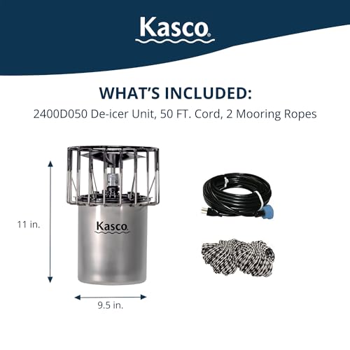 Kasco 1/2 HP Lake & Pond Deicer 120V Silver
