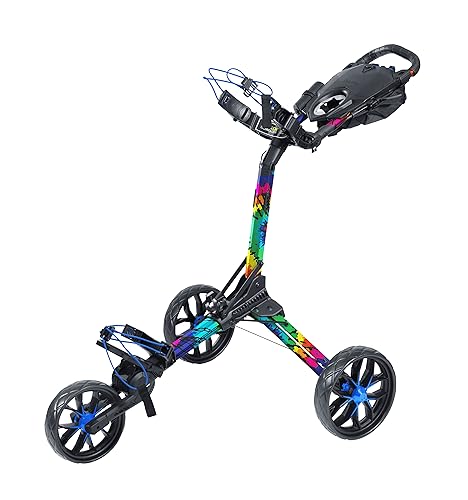 Bag Boy Nitron 3 Wheel Golf Push Cart Tie Dye