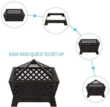 Fire Pit Fire Pits Outdoor Wood Burning Outdoor Mesh Brazier Garden Patio Heater