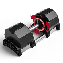 Mappding Adjustable Dumbbell Pair 80 lbs Black-Pair