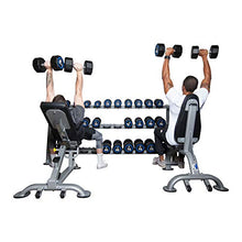 Fitness First Dumbbell Rack Holds 15 Pairs Gray