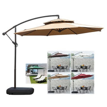 GYYDXXFC Table Market Umbrella, Patio Umbrella, Outdoor Sunshade Umbrella, With Push Button Tilt/Crank For Garden, Deck, Backyard, Pool(Beige,2.7m/8.8ft)