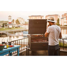Ñuke Delta02 Authentic Argentinian-Style Outdoor Cooking Charcoal Gaucho Santa Maria Grill 40 Inch Black