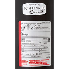AO Smith/Century Electric Up-Rated, Single Speed, 2.5HP, 3450RPM, 230/115V, 11.2 AMPS, 1SERVICE Factor, Square Flange