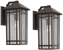 Sierra Craftsman 16 1/2"H Farmhouse Outdoor Wall Light Fixture Set of 2