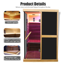 Daleyzay Double V-Shaped Far-Infrared Sauna Room Natural