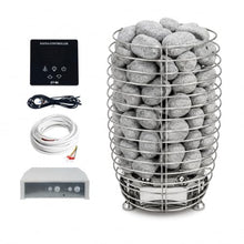 Electric Sauna Heater, Open Stone Tower, Stainless Steel, 3kW 6kW