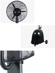 Pealihuy Industrial Misting Fan with Oscillating Cooling Mist Humidifier Height Adjustable 3 Speed Swivel Function Misting Cooling Fan for Home Office and Restaurant,65 CM
