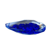 100pcs/Lot, 50mm, Dark Blue Crystal Chandelier Parts Inside Carving Rose Suncatcher Prism Pendants For Diy Handwork Gift