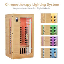 PioneerWorks 1 Person Infrared Sauna Wood Color