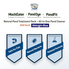 Bjornsen Natural Pond Treatment Pack Midnight Blue, Half Acre, Pond Care