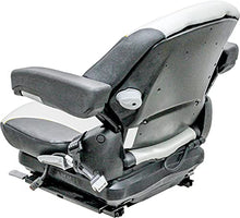 GRAMMER Big Dog Diablo/Hustler Super Z Mower Seat & Mechanical Suspension, Grey