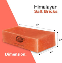 ZKTRADING ZK Extra Thick Himalayan Salt Bricks 8"x4"x2" with 2 Salt Glue– Bulk Pack of 50 Natural Pink Salt Tiles for Sauna, Backlit Salt Walls, Spa, Wellness Rooms & DIY Projects