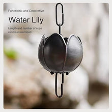 YUSIWOAL Petal Rainwater Collector Chain/Rainwater Diverter/Rain Gutter Chain, Home Roof Downpipe(150cm (59)