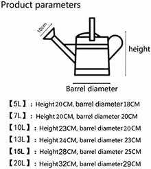20L Metal Watering Can,Galvanized Iron Sheet Watering Can, Large Capacity Watering Irrigation Garden Plant Flower Watering Bucket,Gardening Watering Tool Suitable for Indoor and Outdoor,Collector8