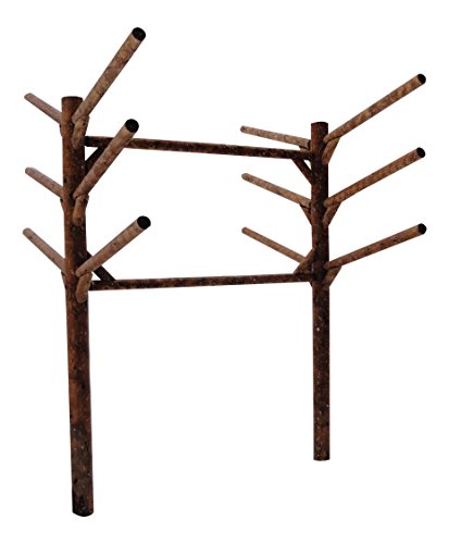 Log Kayak Rack 6 Place Kayak and SUP Board Rack Buried in Ground - Canyon Brown