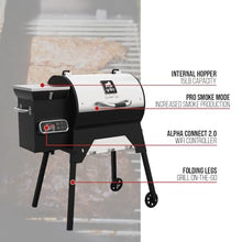 GRILLA Chimp 2.0 Tailgater Pellet Grill with Foldable Design, Wifi Connectivity, Compact Design, For Outdoor Grilling, Tailgating, and BBQ
