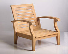 Cayman Solid Teak Patio Deep Seating Club Chair Group 4.0 (Navy)