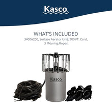 Kasco 3/4HP Surface Aerator, 120V, 200ft Power Cord (Float Not Included)