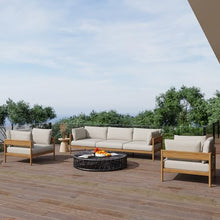 Acanva Vento Outdoor Patio Furniture Set, Couch + 2 x Armchairs