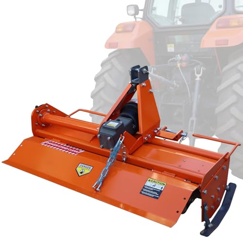 3 Point Rotary Tiller Attachment, Fits Cat 1 Tractors