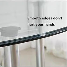 SXKJQER Round Clear Tempered Glass Table Top 8mm Thick Flat Polished Edge, Round Tempered Glass Table Top, Heat-Strengthened Glass, Glass Dining Table, Round Flat Glass (Size : 96CM(38INCH))