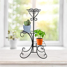 ZOCWJK Plant stand3 Tier Iron Plant Stand Flower Pot Display Shelf Home Decor Flower Pot Ladder,