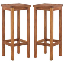 HKTMGDNG 7-Piece Acacia Wood Outdoor Bar Set, Brown