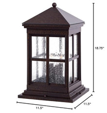 Minka Lavery Outdoor Post Light 8567-51 Berkeley Brass Rust