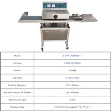 HQHAOTWU Continuous Induction Sealer Aluminum Foil Sealing Machine 220V 1.5KW