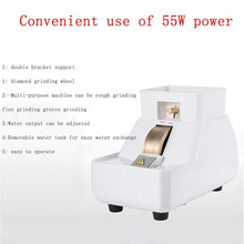 TYBJLXF Optical Lens Edger,Manual Lens Grinder Single Wheel Double Holder Dc Motor Width 35 MM,Rough & Fine & V Shape Groove