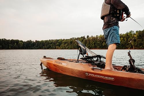 Wilderness Systems Recon 120 HD Fishing Kayak - 360 Degree ACES Seat & Helix PD™ Pedal Drive System - 12 ft - Aqua