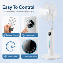 WAMJ AQDY Misting Fan with 0.53 Gal Tank, Remote, 85W, 3 Speeds and Timer