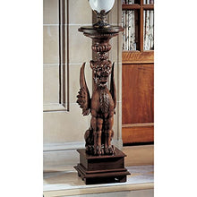 Design Toscano English Griffin Pedestal Plant Stand Cherry