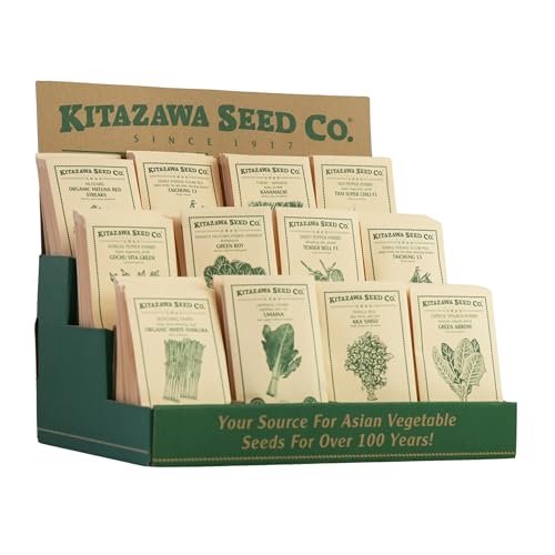 Kitazawa Seed Co Packet Countertop Display Pre-Stocked with 12 Selling