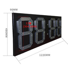 saditesdk 12IN Time Temperature Digital Screen, Digital Display, Outdoor Waterproof Led Clock, Wall-Mounted, -40℃~75℃ Working Temperature, Hanging Installation, 60°-120° Viewing an