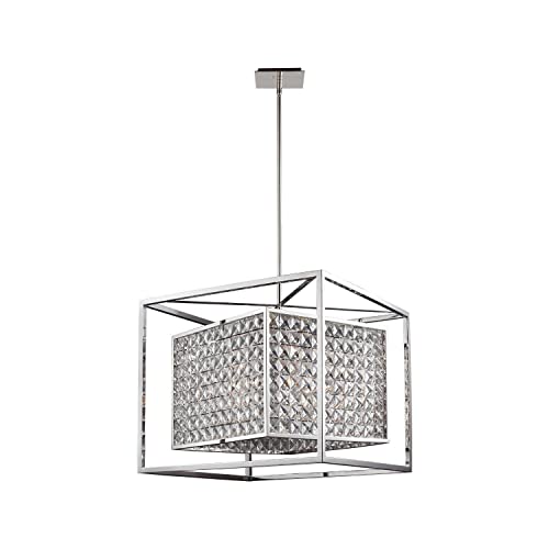 Zeev Lighting CD10070-6-SS Struttura Chandelier, Steel