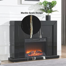 Acme Drisana Fireplace in Black