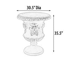 AFD Home Classic Lady Mask Urn Stone Cast