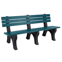 Aurora Traditional 6 ft Park Bench, Nantucket Blue