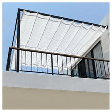 Shade Cloth Breathable Sail,Heavy Duty Wave Sun Shade Sail,Anti-UV Retractable Wave Sun Shade Canopy,Hang Down U Shape Wave Awning,Wave Shade Cover for Outdoor Patio Porch(W1.8*L10m/W5.90*L32.81ft)