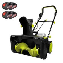 3500 W Electric Snow Blower Cordless, 80V Lithium Battery Snow Blower, 20" Clearing Path, 25ft Throwing Distance, Adjustable Chute for Patio and Walkway